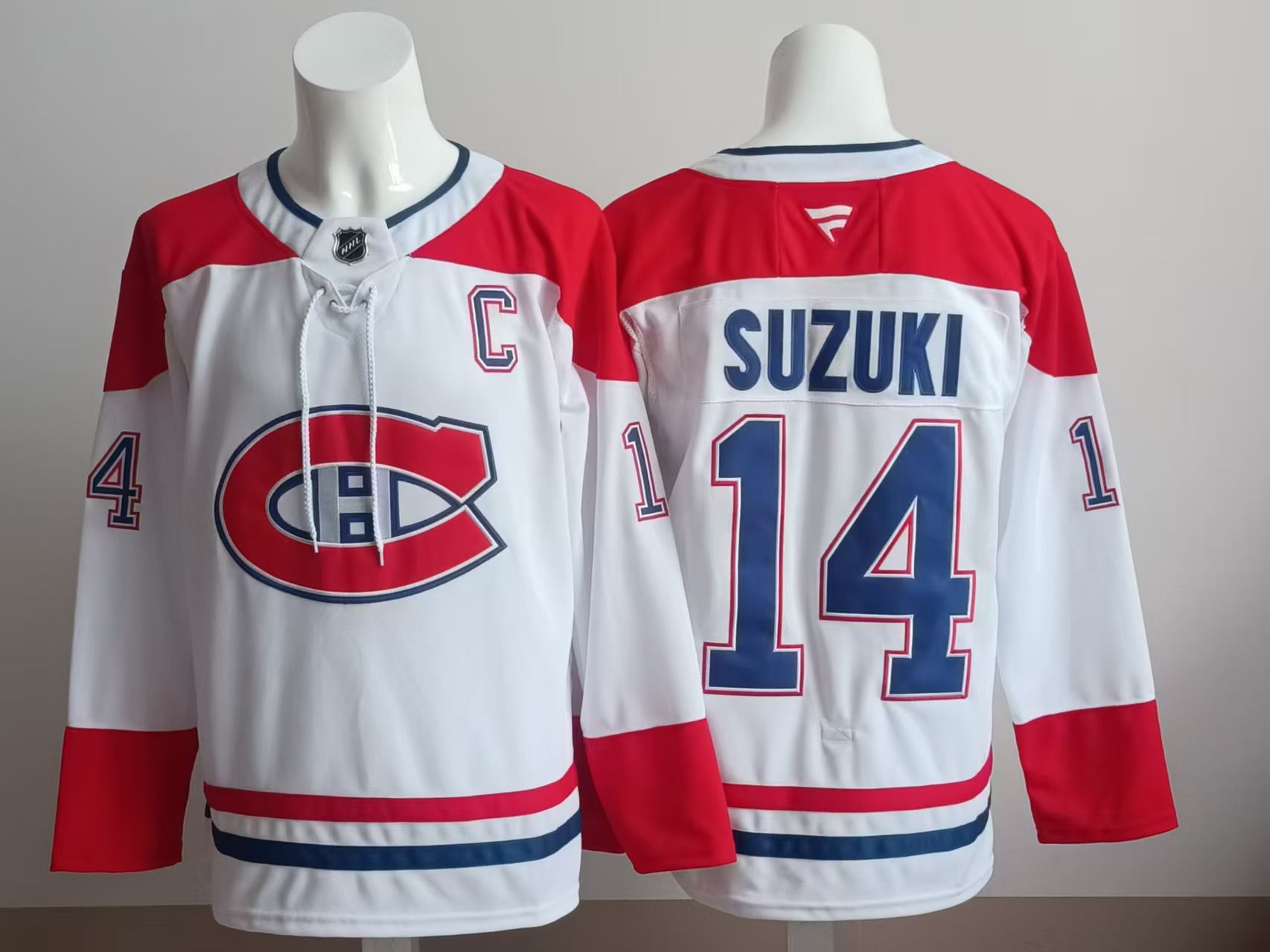 Men 2025 Montreal Canadiens #14 Suzuki White NHL Jersey style 01->montreal canadiens->NHL Jersey